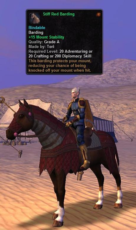 Stiff Red Barding